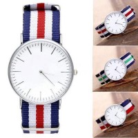 Montre Homme Cadran Rond Bracelet tricol...